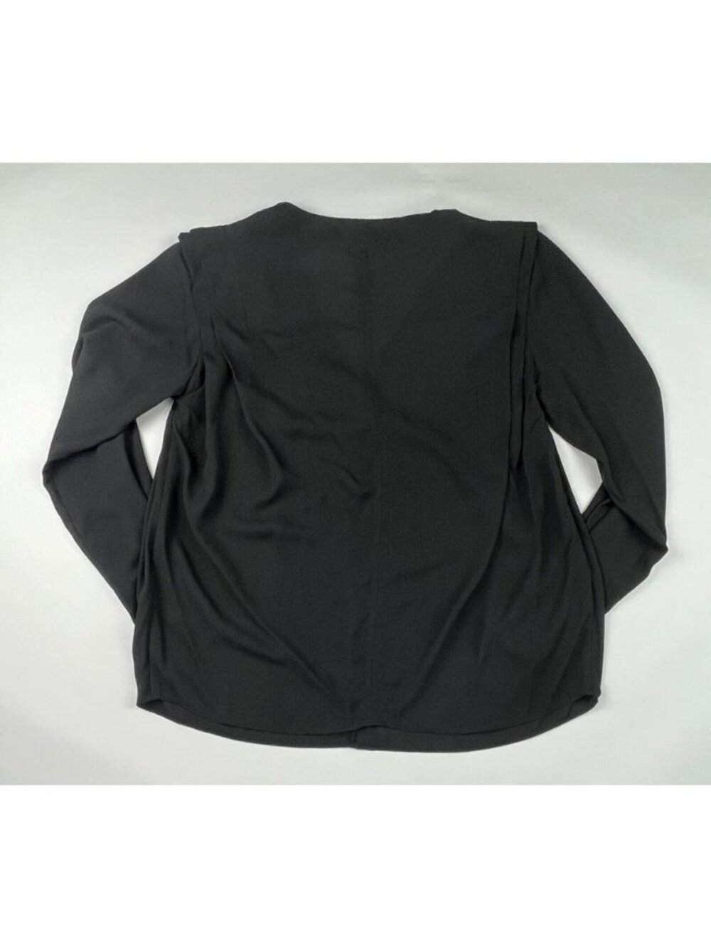 NEW! Calvin Klein Women's Size S V-Neck Slim Fit Long Sleeve Blouse NWT $89 - Picture 2 of 3
